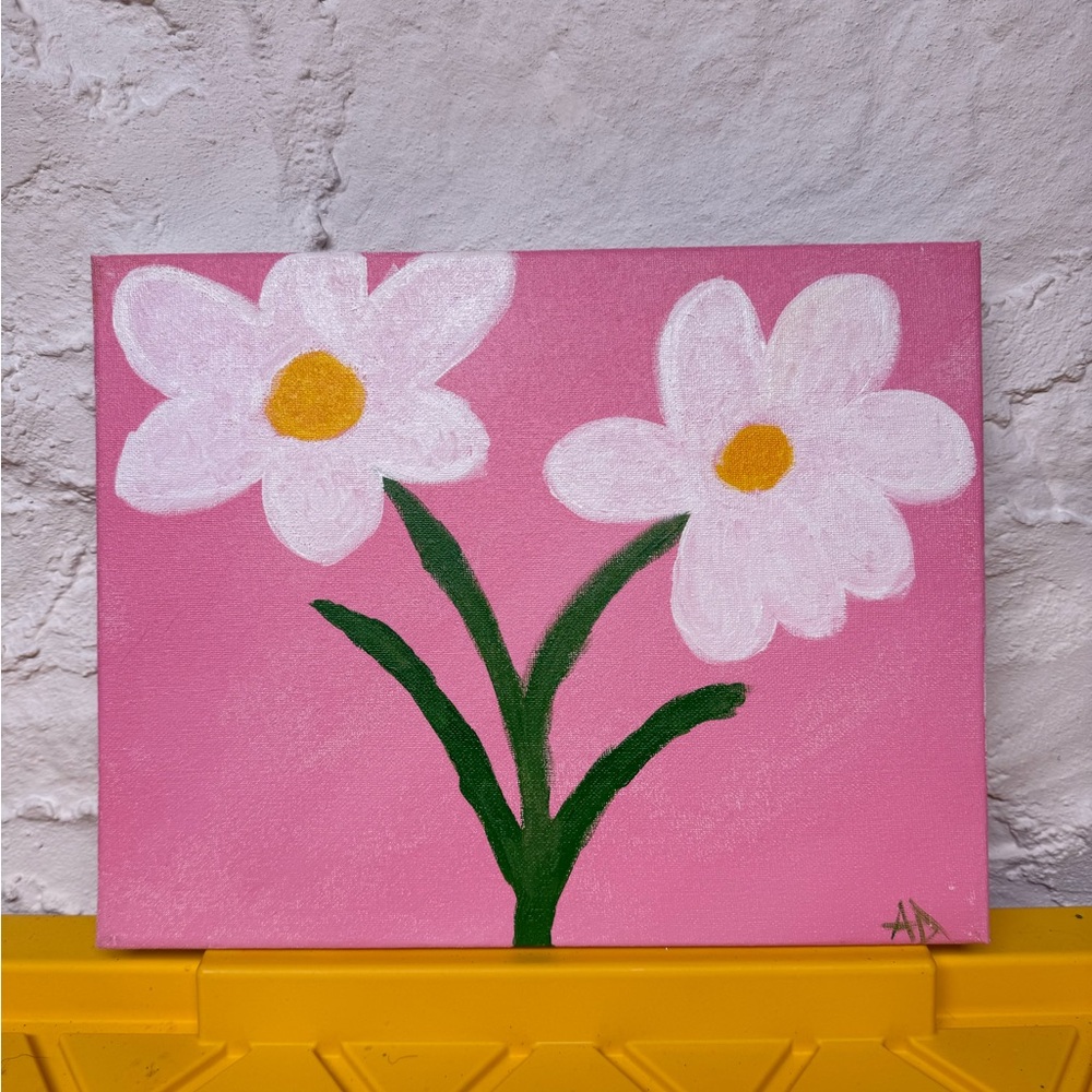 Pink Floral Canvas Art
